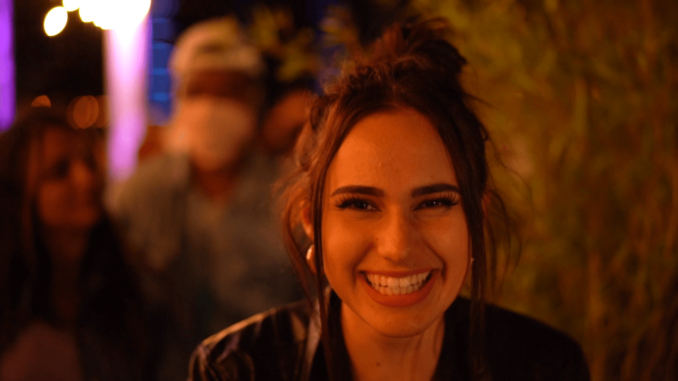 Young woman laughing