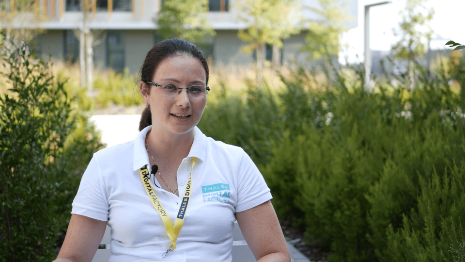 Women talking at the camera