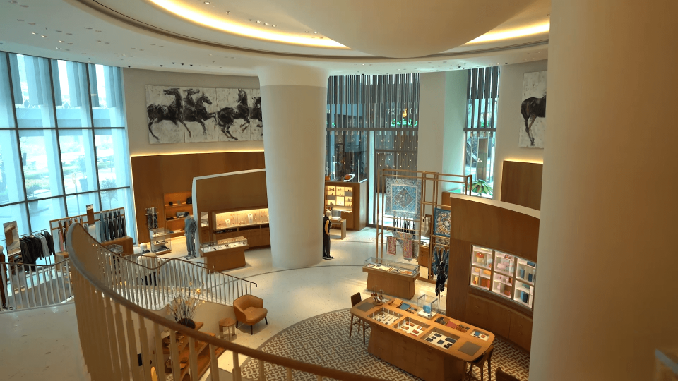 The Hermès store in Dubai Mall