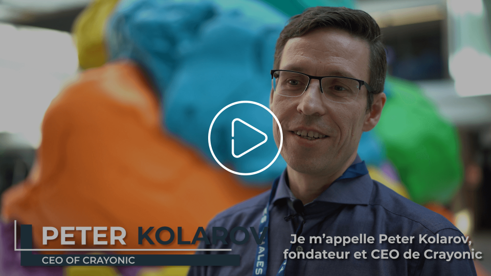 Interviewee talking to the camera