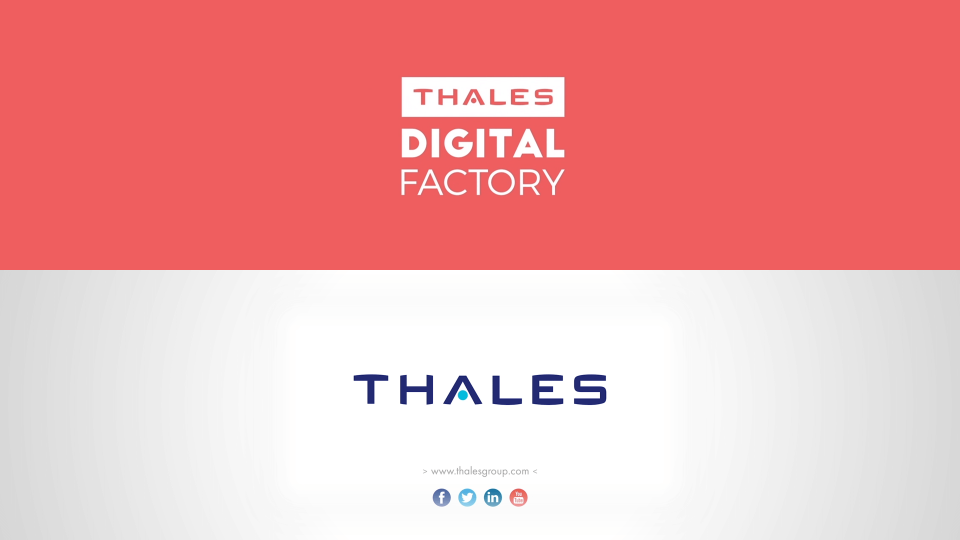 Logo of Thales and the Thales Digital Factory